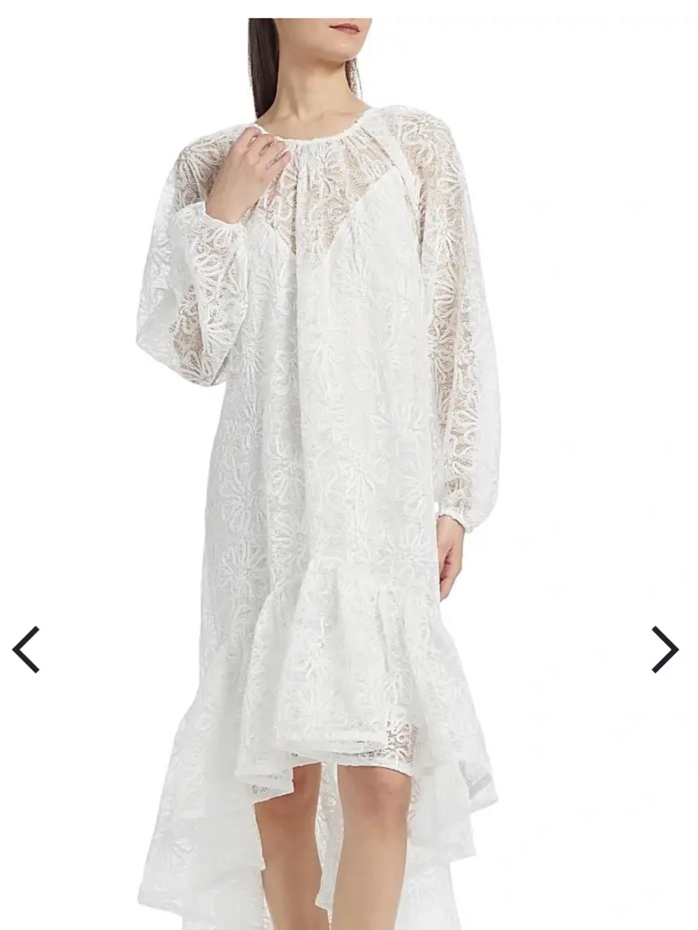 Kobi Halperin Women Ridley Embroidered Hi-Low Dress White size M аnd S